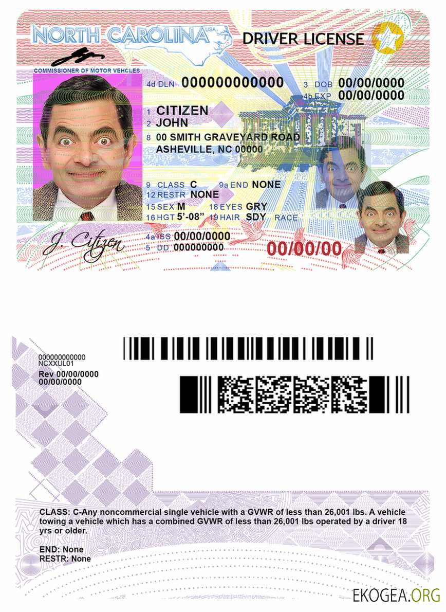 Usa North carolina template